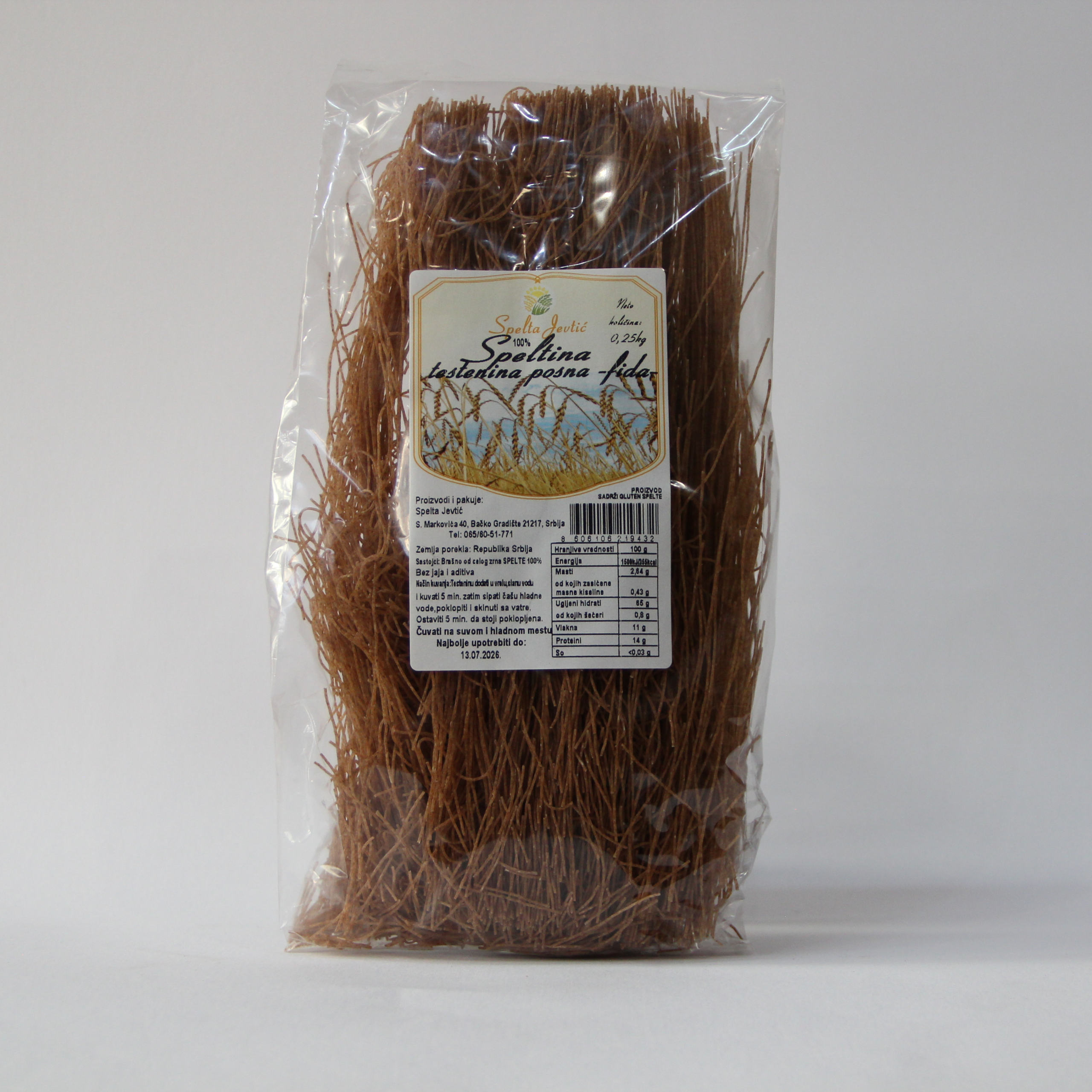 IMG_8960 Spelta testenina fida 250g Jeftić