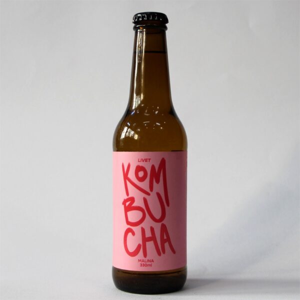 Kombucha malina 330ml Livet