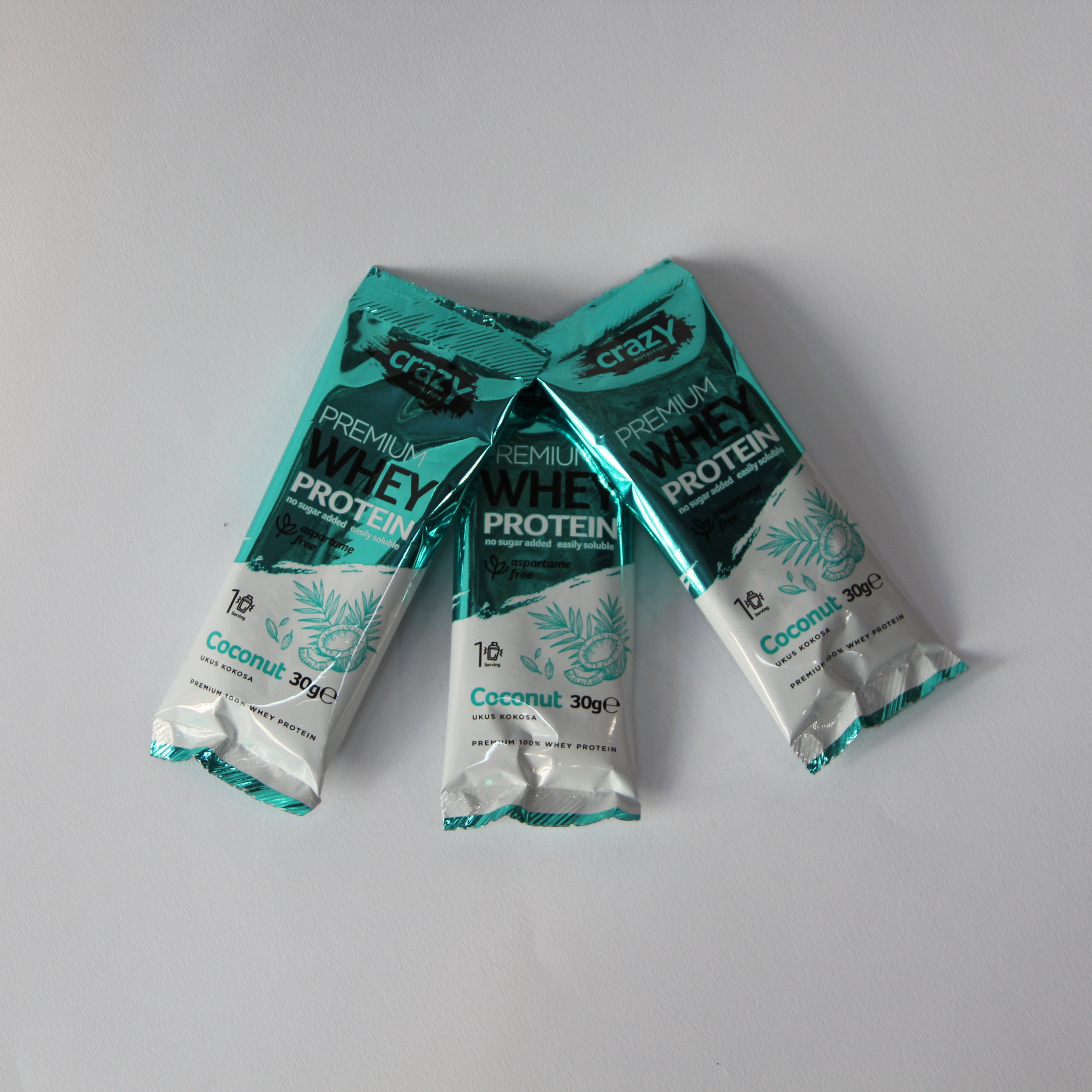 IMG_0943 Whey protein coconut 30g Crazy nutrition